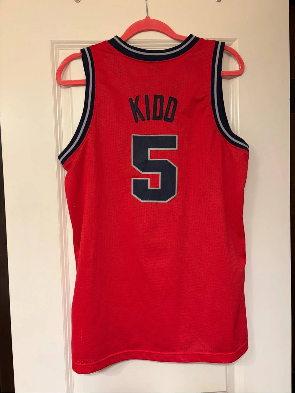 Vintage YOUTH New Jersey nets Jason Kidd #5 Basketball Jersey